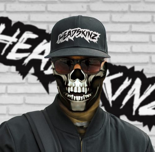 Ned Kelly Skull (Bullet Holes) Headskinz