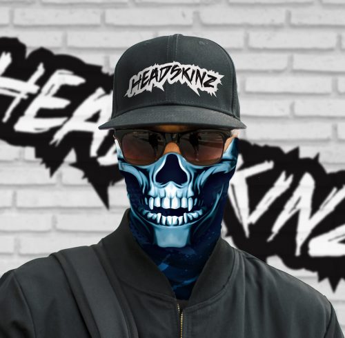 Skull Blue Headskinz