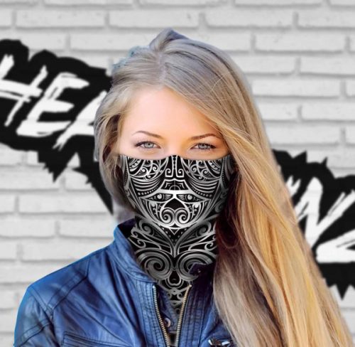 Tribal Tattoo Black & White Headskinz - Image 3