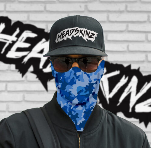Army Fishing Blue Camo Headskinz