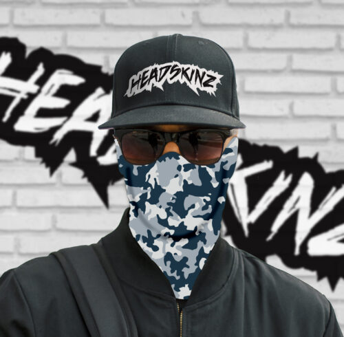 Army Blue Grey Headskinz