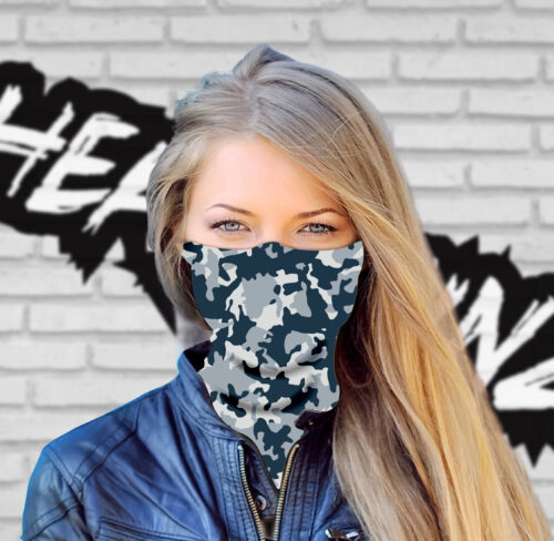 Army Blue Grey Headskinz - Image 3