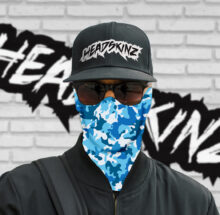 Aqua Marine Camo Headskinz