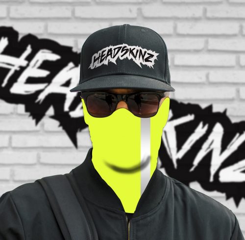 BULK PACK - HI-VIS REFLECTIVE FLUORO YELLOW HEADSKINZ (10 unit pack) - Image 3