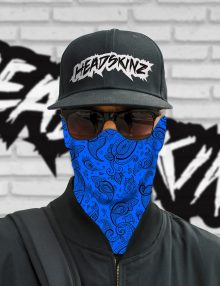 Classic Blue Paisley Headskinz