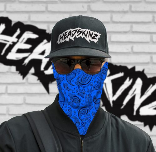 Classic Blue Paisley Headskinz