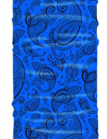 Classic Blue Paisley Headskinz