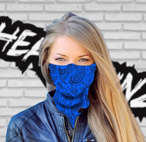 Classic Blue Paisley Headskinz