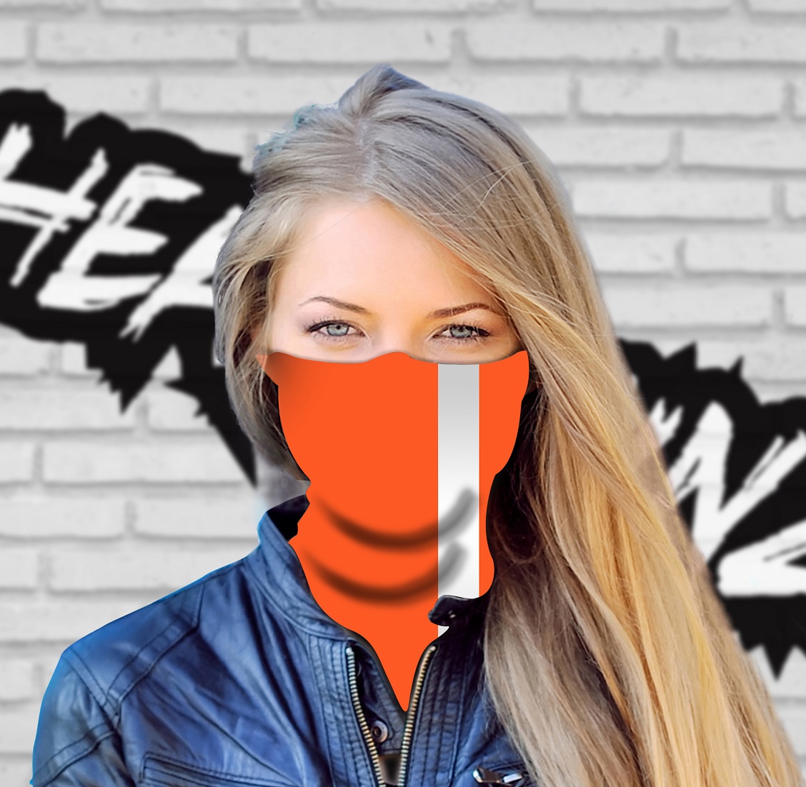 Hi-Vis Reflective Fluoro Orange Headskinz - Image 3
