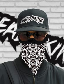 FLEECE - TRIBAL TATTOO (BLACK & WHITE)