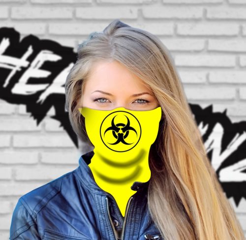 Biohazard Yellow Headskinz