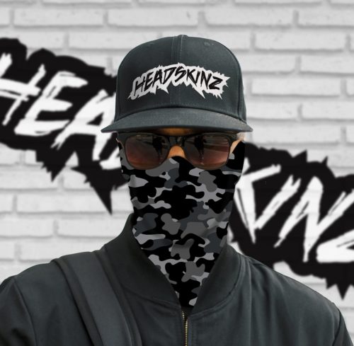 Military Grey Camo Headskinz