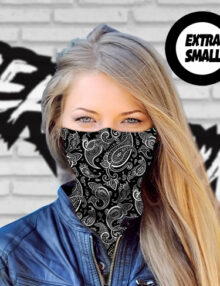 SmallHeadz (XS) - Classic Black Paisley Headskinz