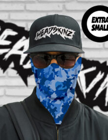 SmallHeadz (XS) - Army Fishing Blue Camo Headskinz