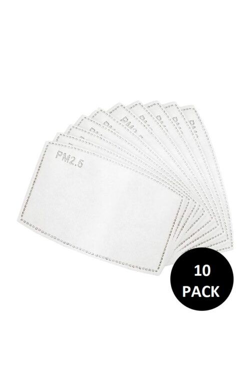 Face Mask - Replacement PM2.5 Filters (10 Pack)
