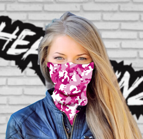 Pink Camo Headskinz