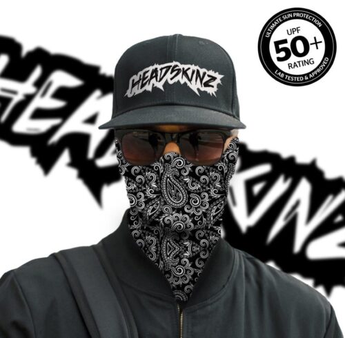 SOLAR SHIELD - Classic Black Paisley Headskinz