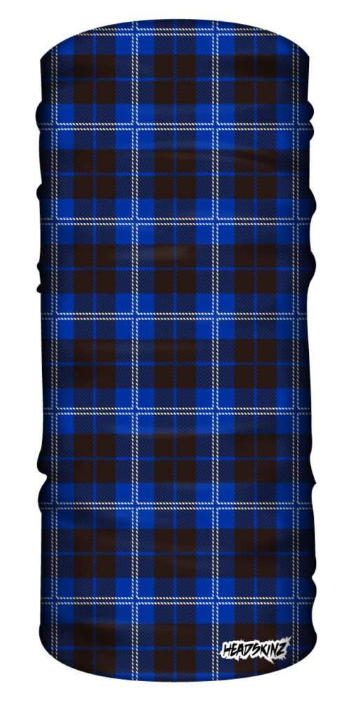 SOLAR SHIELD - Tartan Blue Headskinz - Image 2