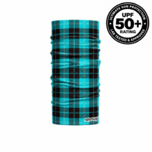 SOLAR SHIELD - Tartan Aqua Headskinz