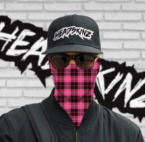 Pink Tartan Headskinz - Image 3