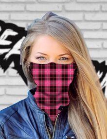 Pink Tartan Headskinz