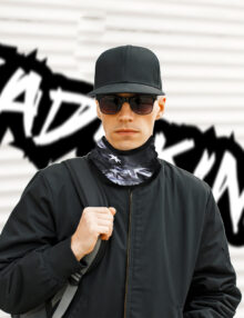NECK WARMERZ - Australian Flag Blacko
