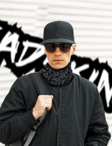 NECK WARMERZ - Paisley Black