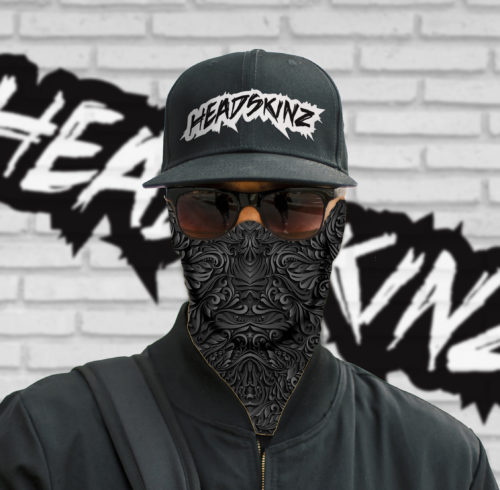 Black Tapestry Headskinz