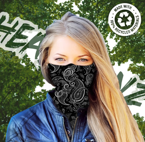 ECO WEAVE – Black Paisley Headskinz - Image 3
