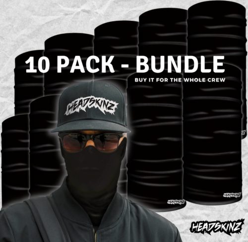 BULK PACK - Black Headskinz (10 unit pack)