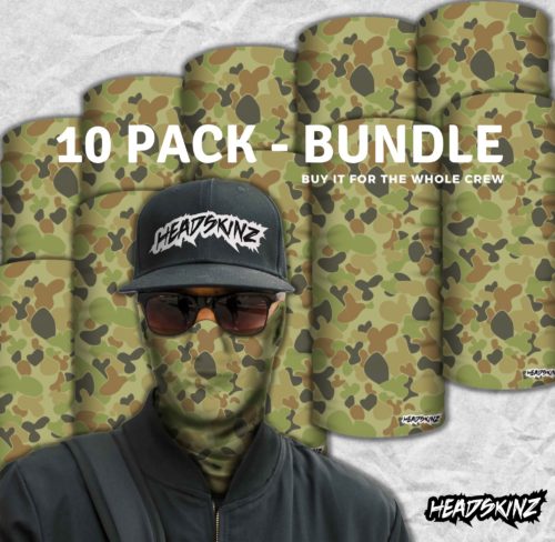 BULK PACK – AUSCAM HEADSKINZ (10 UNIT PACK)