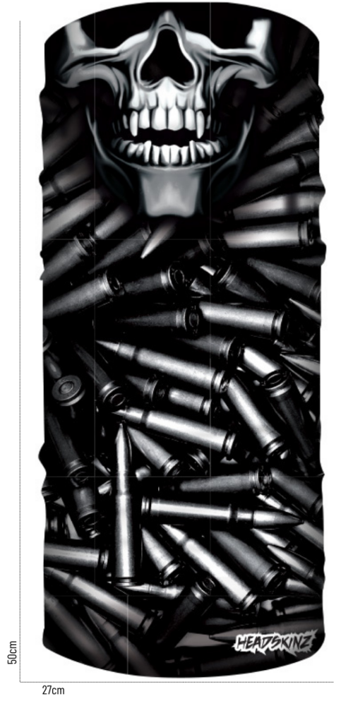 BigHeadz (XL) - Armed and Dangerous Skull Head Tube - Image 2
