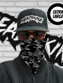 BigHeadz (XL) - Military Grey Camo