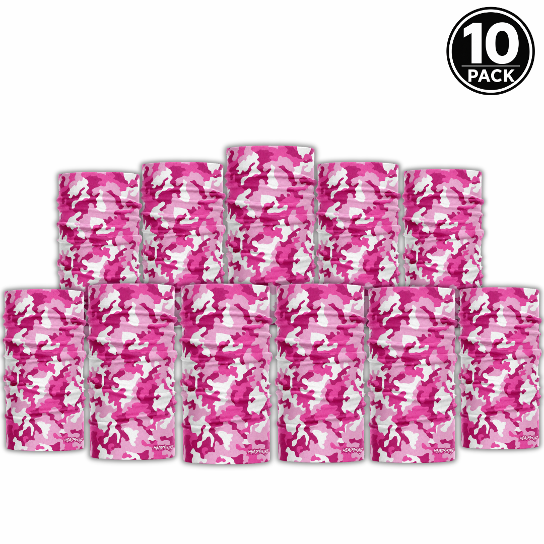 BULK PACK - PINK CAMO CAMO HEADSKINZ (10 UNIT PACK)