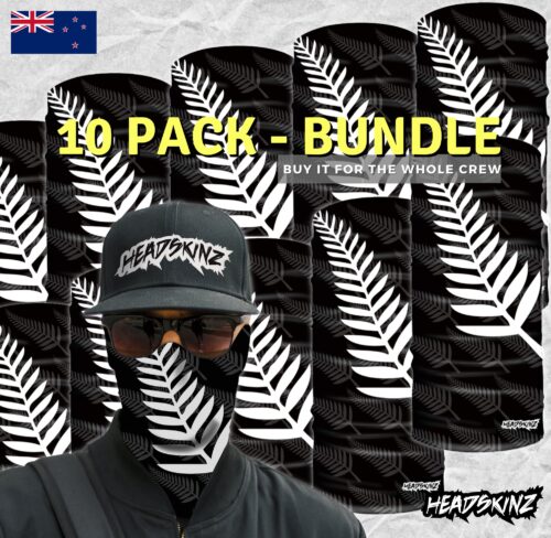 BULK PACK - New Zealand Silver Fern Headskinz (10 unit pack)