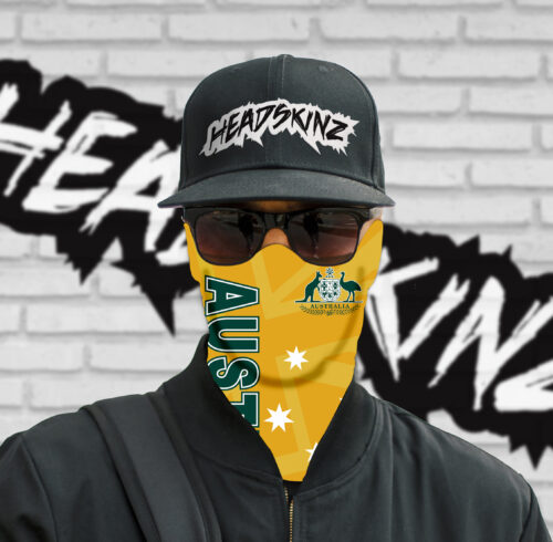 BULK PACK - Aussie Gold & Green Flag Headskinz (10 unit pack) - Image 4