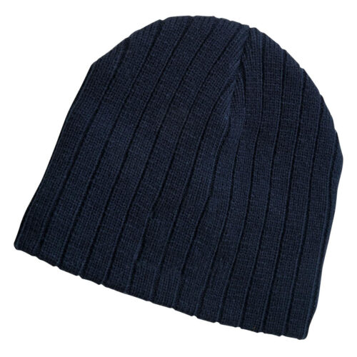 Cable Knit Beanie - STEEL GREY - Image 2