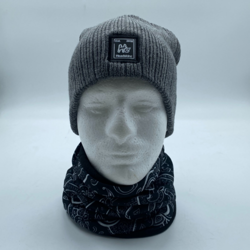 Cable Knit Beanie - STEEL GREY - Image 3