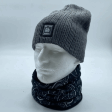 Cable Knit Beanie - STEEL GREY