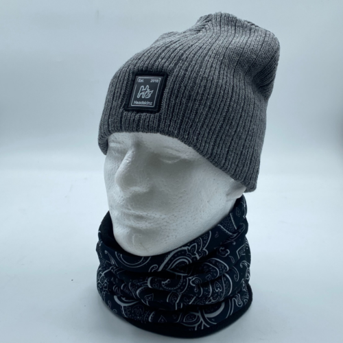 Cable Knit Beanie - STEEL GREY