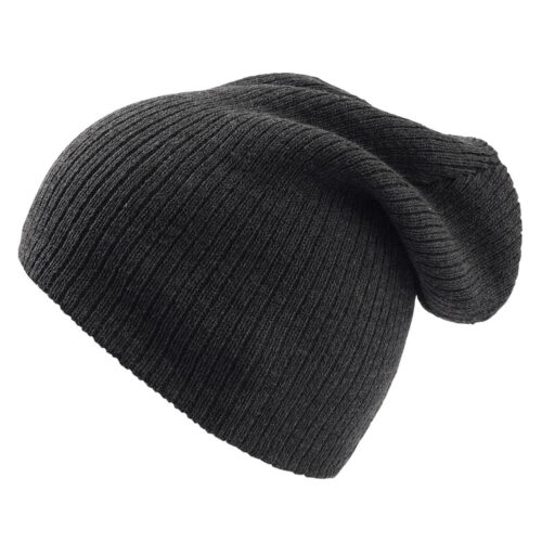 Beanie - Slouch Style - SLATE GREY - Image 2