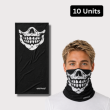 BULK PACK - Classic Biker Skull Headskinz (10 unit pack)