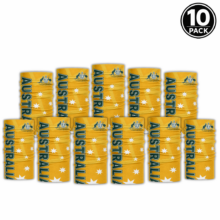BULK PACK - Aussie Gold & Green Flag Headskinz (10 unit pack)