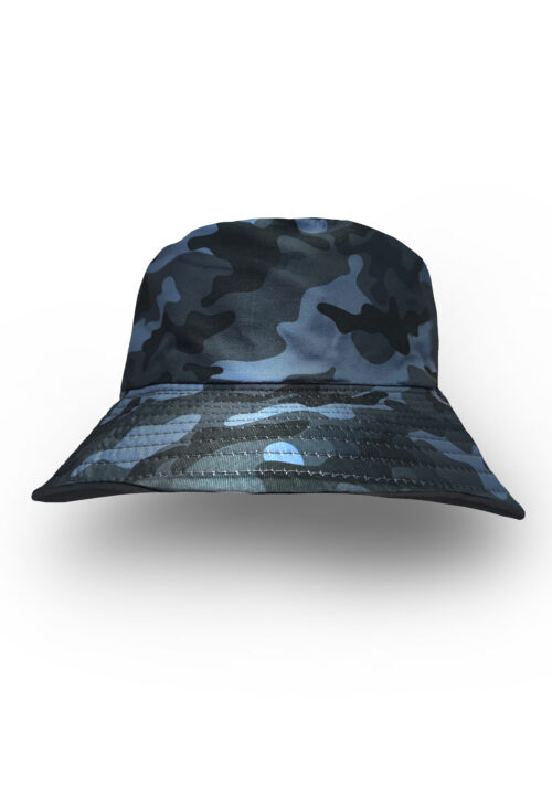 Reversible Bucket Hatz - Black (and Military Grey/Blue Design) - Image 4