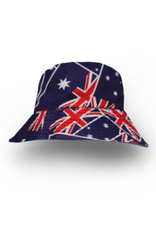 Reversible Bucket Hatz - Aussie Flag Design (and Blue)