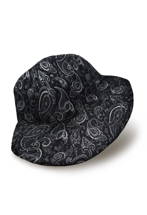 Reversible Bucket Hatz - Paisley Black (and Retro Black) - Image 3