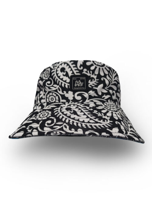 Reversible Bucket Hatz - Retro Black (and Paisley Black)