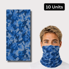 BULK PACK - Army Fishing Blue Camo Headskinz (10 unit pack)