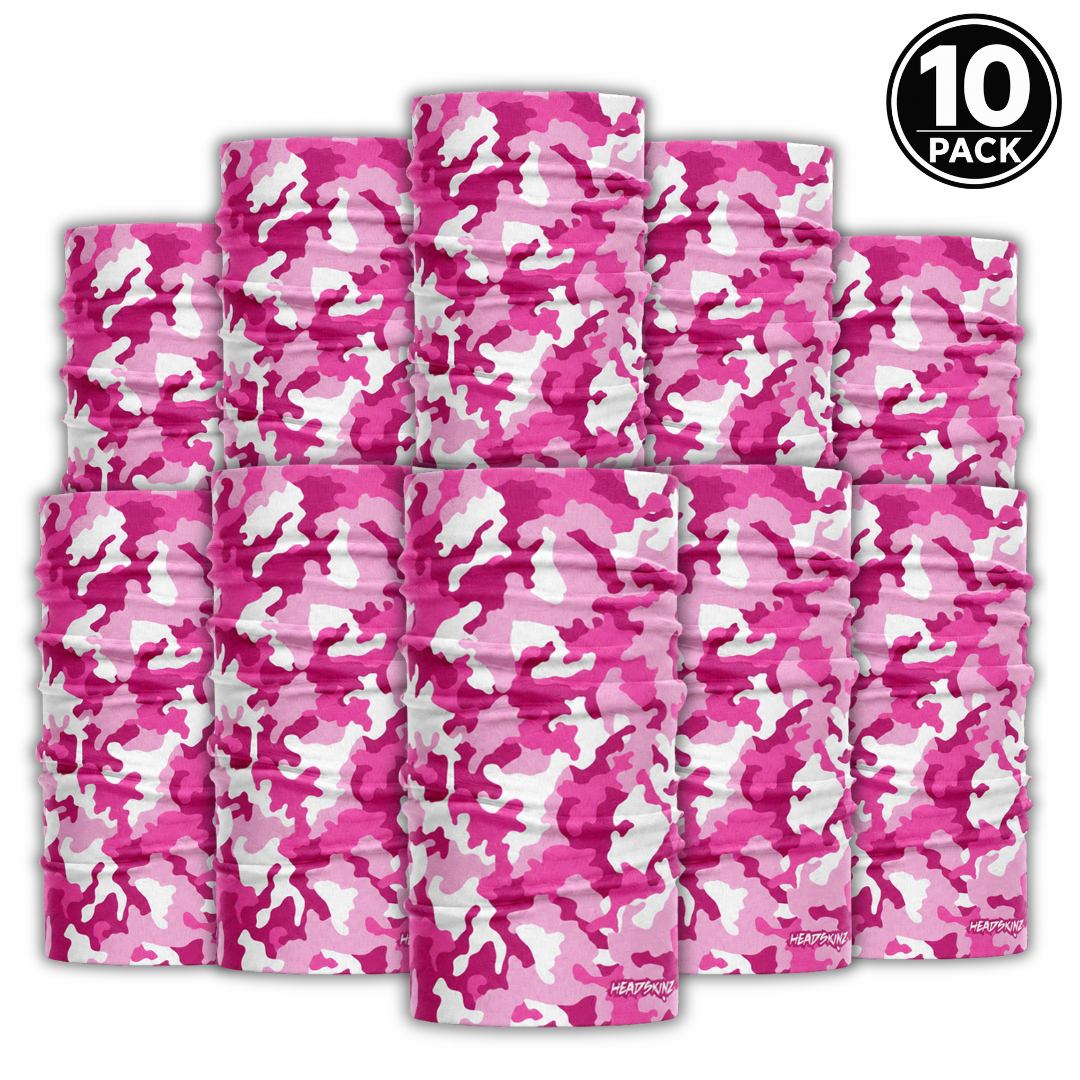BULK PACK - PINK CAMO CAMO HEADSKINZ (10 UNIT PACK)