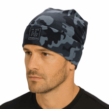 Microfleece Beanie - Military Grey Camo